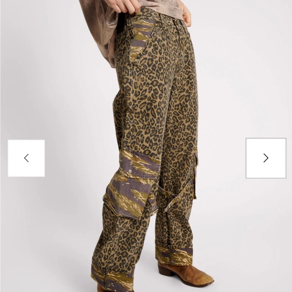 One Teaspoon LUNA Leopard Camo Print Jeans - Picture 2 of 4